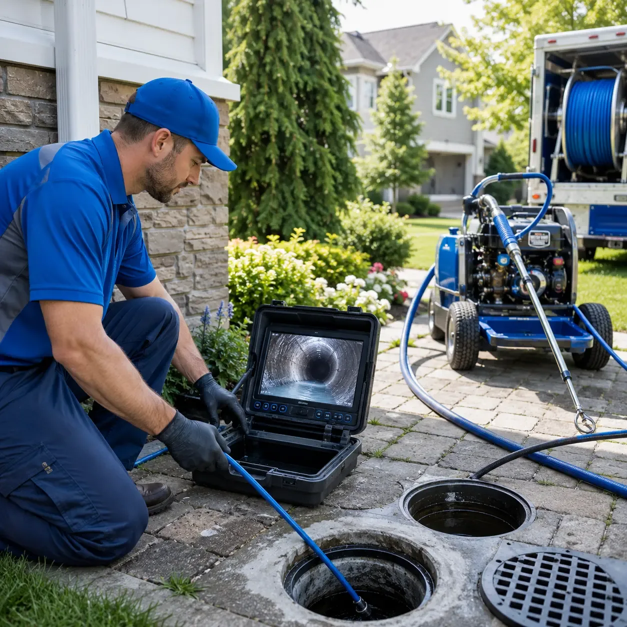 Outdoor drain cleaning professionals serving Bonaparte, IA