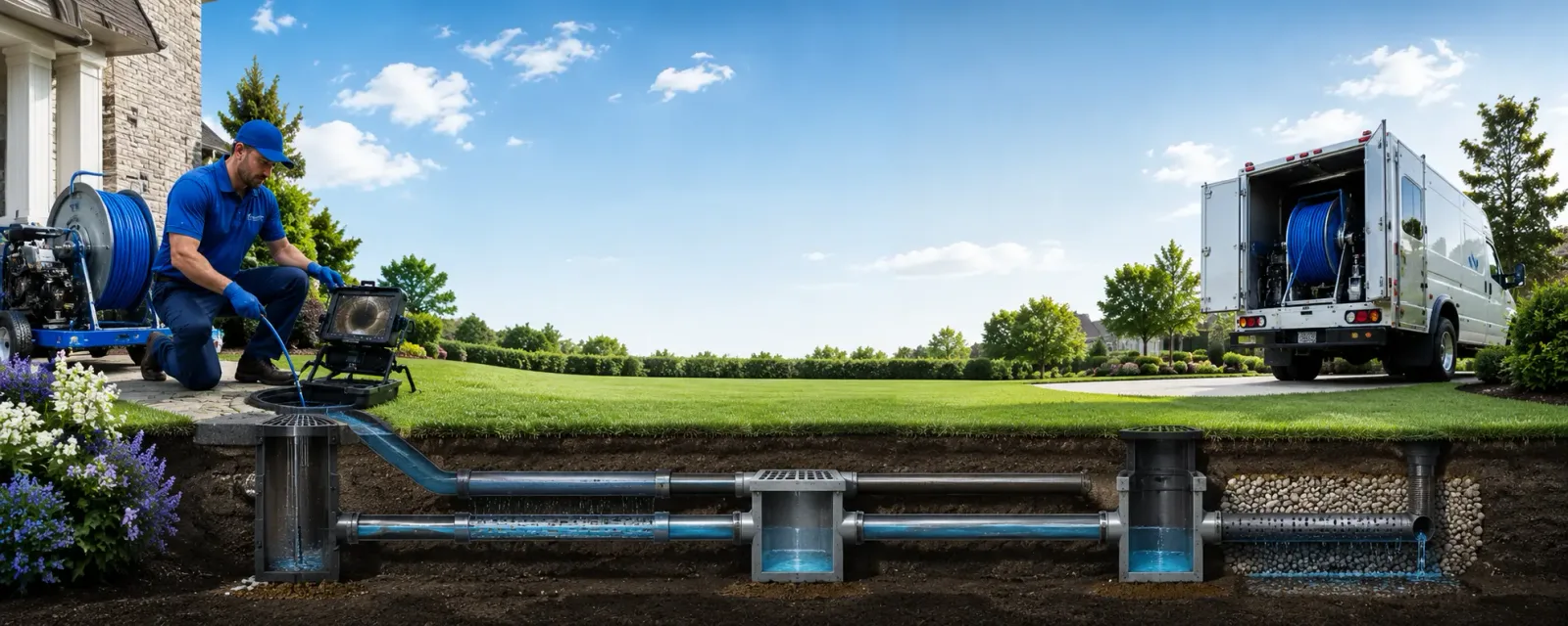 Outdoor drain cleaning information for Bonaparte, IA